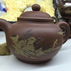 Исинский глиняный чайник ручной работы (А9)