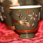 Набор посуды для чайной церемонии высшего класса "Черный тюльпан"