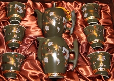 Набор посуды для чайной церемонии высшего класса "Черный тюльпан"