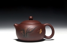Чайник из исинской глины ручной работы (ТБ-05)