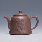 Глиняный чайник ручной работы "Эмоция" (исинская глина) 260 мл