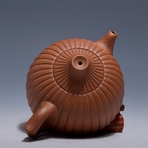 Глиняный чайник ручной работы 034 (красная исинская глина) 240 мл