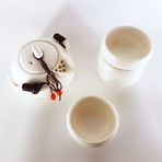 Дорожный  набор для чайной церемонии (белый)