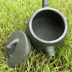 Глиняный чайник из  Зеленой Глины "Бамбук"